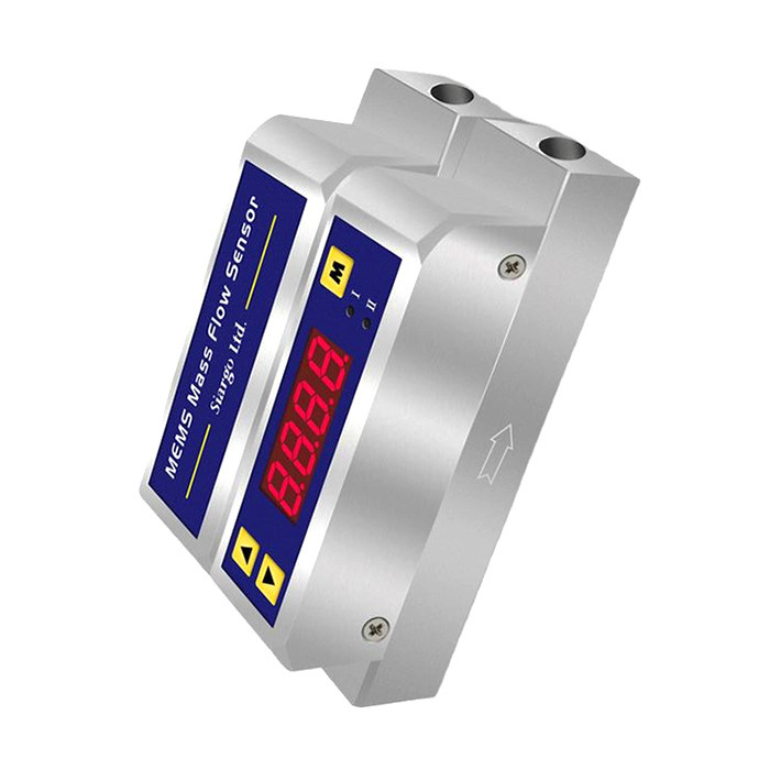 Gas MEMS Air Flow Meter / Mass Flowmeter / Mass Air Flow Sensor For Compressed Air Nitrogen Oxygen Argon Q2 CO2