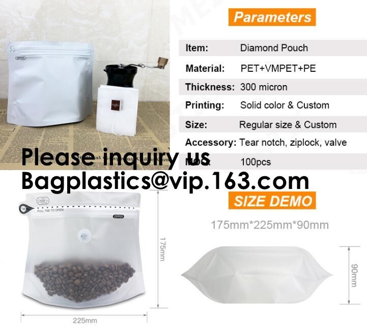 Kraft Bags With Window, Resealable Large Kraft Zip lockk Food Storage Bags,Storing Food,Nuts,Seeds,Beans,Tea Leaves, Coffe
