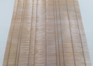 China Recycled Bronze Color 70% Glass Laminated Wire Mesh Art Copper Woven wholesale
