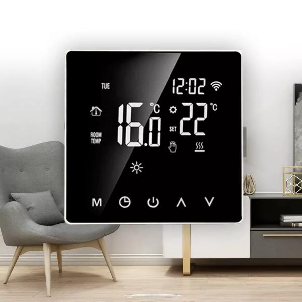 Water Heating System Electric Floor Thermostat For Wall Hanging Stove