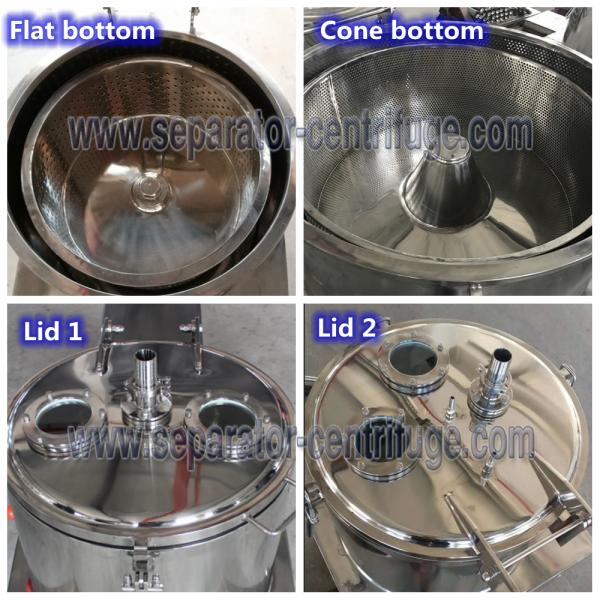 Basket Type Chemical Centrifuge for Hemp Oil Extraction , Centrifugal Equipment