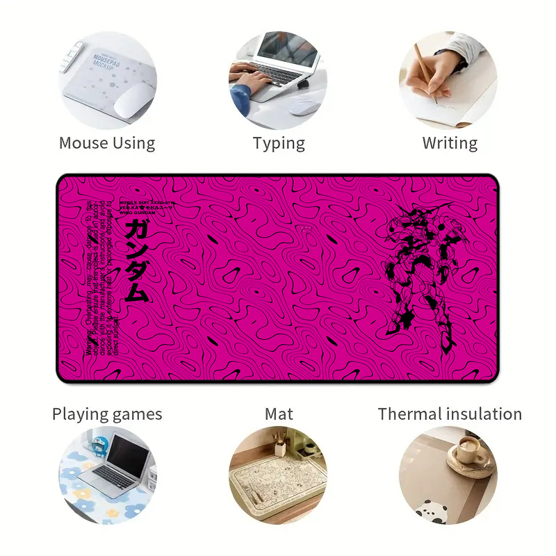Custom Graphic Print Non Slip Neoprene Rubber XXL Computer Mouse Pad for Gaming Desk