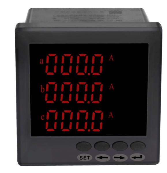 Quality LCD Display Voltage Current Power Meter Three Phase Multifunction 40-60Hz for sale