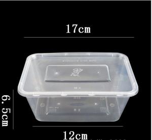 China Disposable PP Plastic Take Away Box Microwavable With Lid wholesale