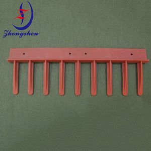 Red 254MM Egg Scratcher For Automation Egg Collection Machine