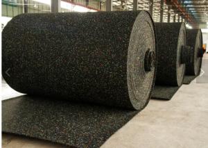 Shock Absorption Rubber Mat Sound Insulation Rubber Underlayment Roll For Flooring