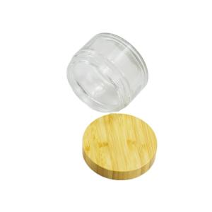 200g Glass Cream Jar With Bamboo Lid for Product Body Butter in any color you want