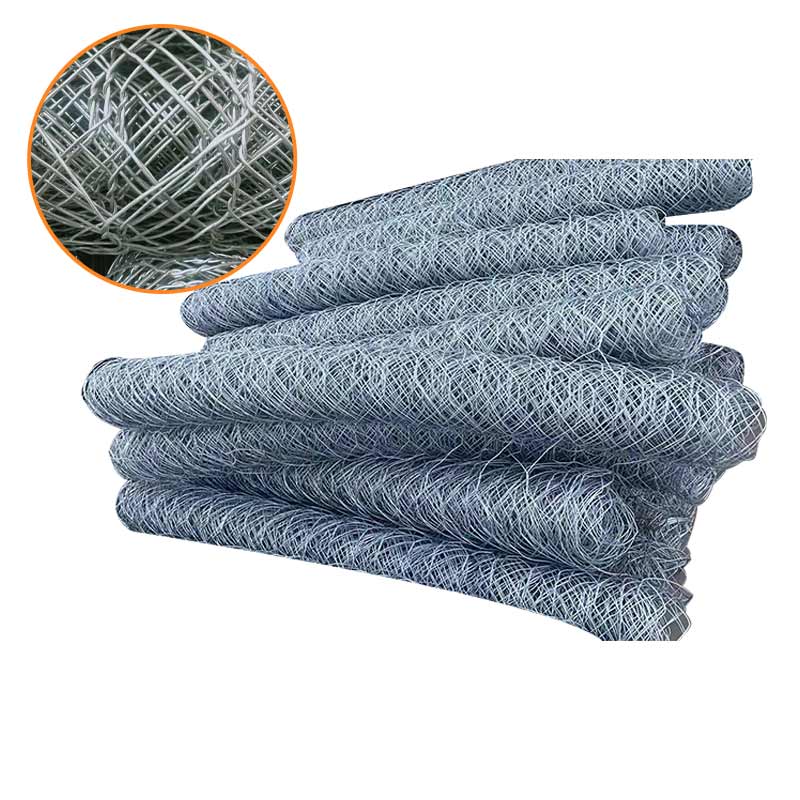 Wall Gabion Mesh Roll Hexagonal Lead Low Price Hot Dipped Galvanized Wire Mesh Silver Protection China Gabion Baskets Gabion Net