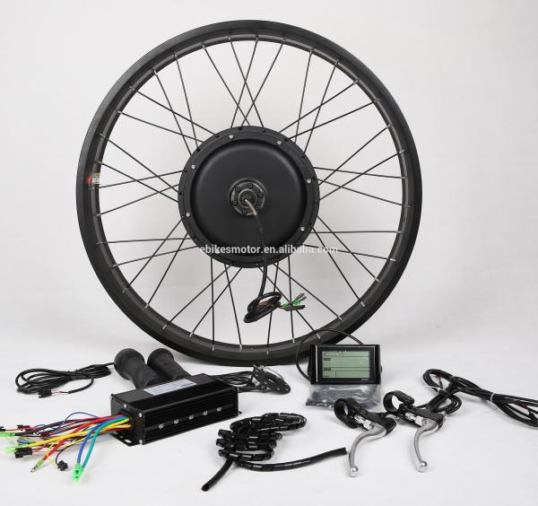 Quality 36V/48V Fat Tire Electric Bike Conversion Kit with Hub Motor for 26"/4"Width Rim for sale