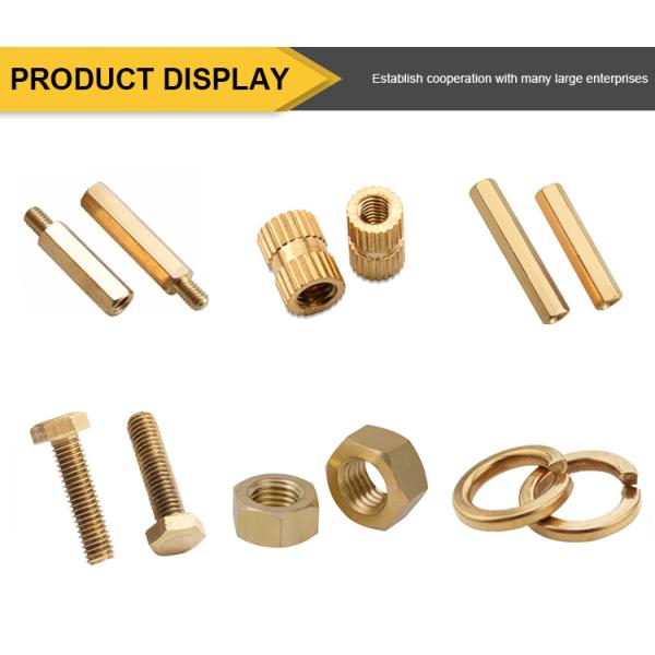 Custom hardware M8 M10 M12 M20 Brass Hex Nut DIN933 Copper Nut