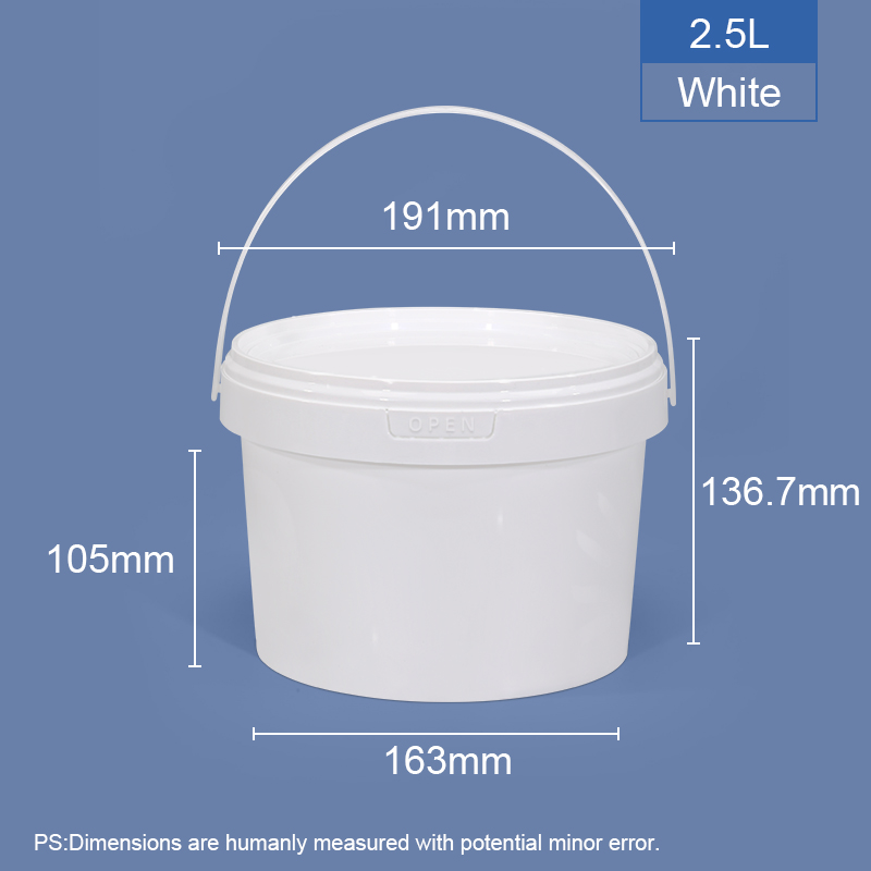 Food Grade Beverage Plastic Candy Buckets Halloween Container with Lids and Handles