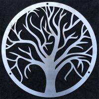 China Modern Metal Wall Sculpture Tree Of Life Stainless Steel Hanging Wall Art for sale