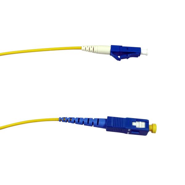 LC UPC To SC UPC G657A2 Fiber Optic Patch Cord 2.0mm Single Mode Simplex