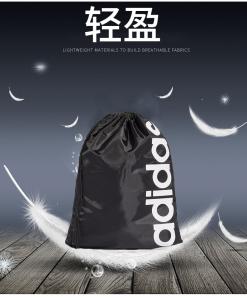 Exercise Fitness Durable Drawstring Backpack With Letter Patterned Printing