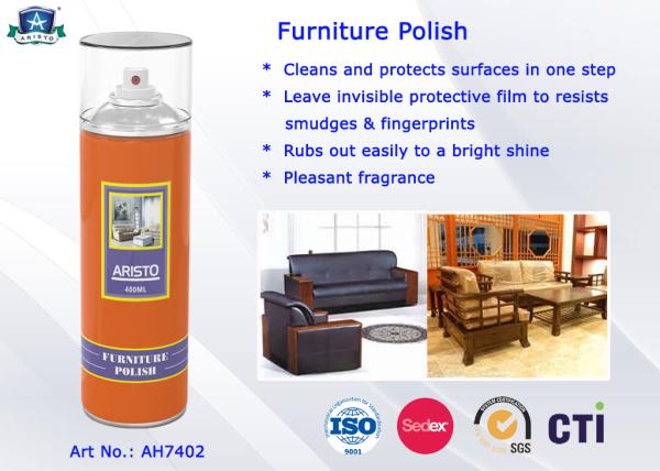 Quality Household Care Highly Efficient Furniture Polish Aerosol Can Anti-UV and Eco-friendly for sale