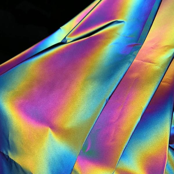 Retro Reflective Cloth Breathable Heat Reflective Fabric Material Polyester Single Side 100%