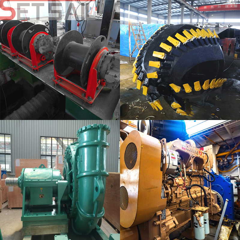 China Factory Customized Hydraulic Cummins Engine Dredger for River Sand