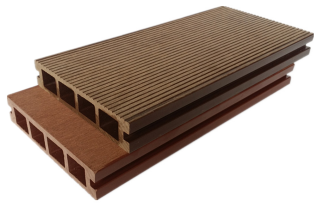 Anti Corrosion WPC Hollow Decking 140 X 25mm Hollow Plastic Decking Boards