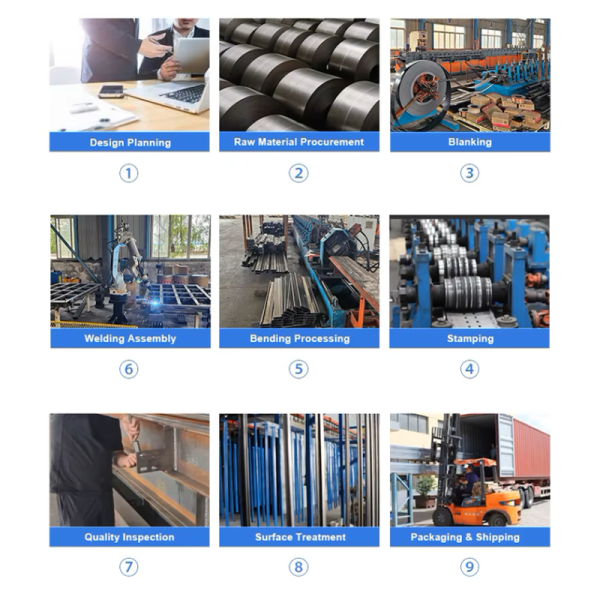 Custom Heavy-Duty 5-Level Metal Storage Rack System, Powder-Coated Beam Pallet Racking | For High-Efficiency Warehouse Storage