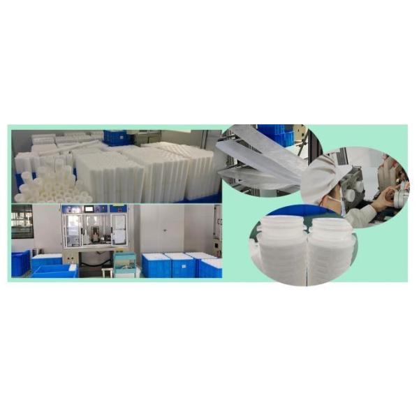 PP 10" Microelectronics Pleated Membrane Filter Cartridge 0.4 0.7m2 Filtration Area