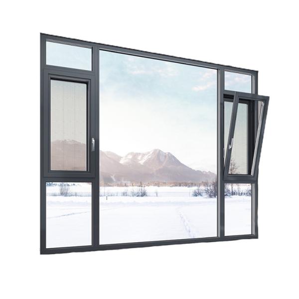 Quality 304 Stainless Steel Mesh Screen Window Aluminium Casement Windows With Thermal Break for sale