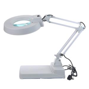 magnifying lamp desk light LED Magnifier with weighted stand table desk base round lamp head