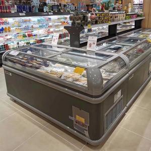 China Commercial Self-contained Horizontal Chest Island Freezer with Secop compressor wholesale