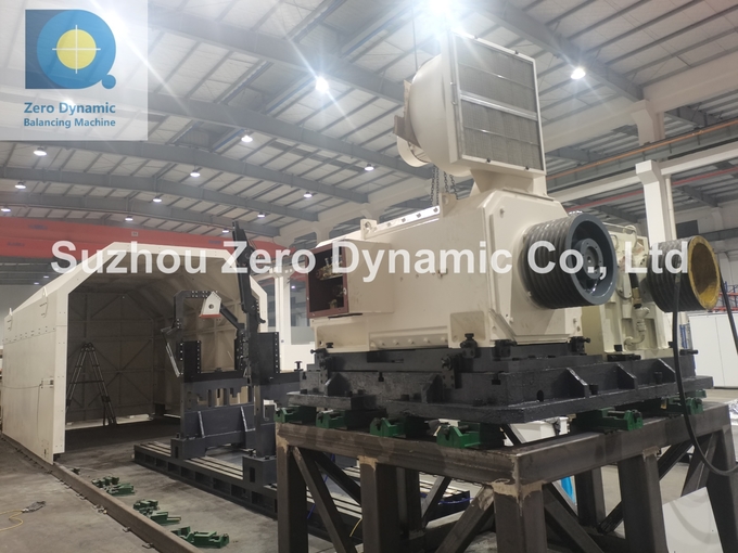 20 Ton Wind Turbine Rotor Balancing Machine , Hydro Generator Rotor Dynamic Balancer