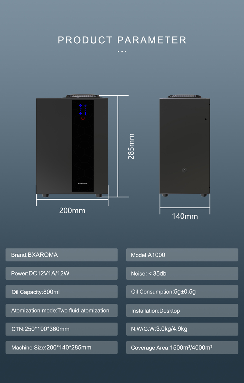 Bluetooth Luxury Scent Diffuser Humification Scent Sensor Aroma Diffuser