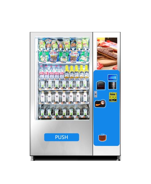 Quality Smart Automatic Milk Snack Drink Vending Machine With 4G Wifi for sale