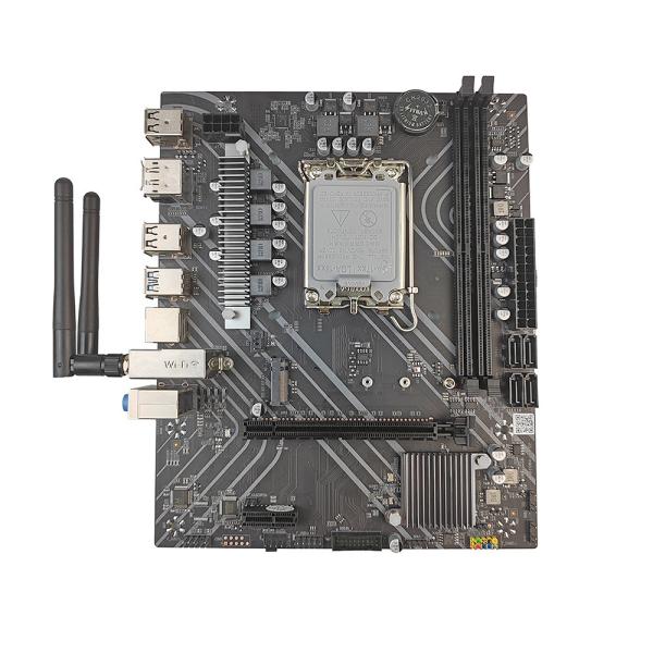 Quality PCWINMAX H610 Wifi DDR4 LGA 1700 Socket mATX Motherboard for 12th 13th 14th Gen Intel Core i3 i5 i7 for sale