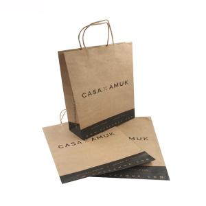 China Recyclable Custom Printed Gift Bags With Twisted Handles Printed Pattern wholesale