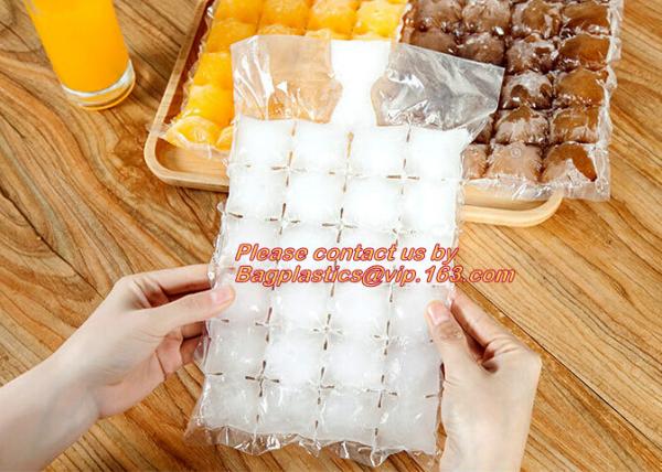 Quality Food Grade Safety Disposable Plastic Ice Cube Bag for Making Ice Packs, Self-Seal Disposable plastic LDPE Ice Cube Bags for sale