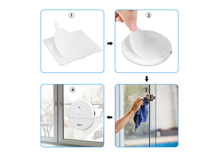 Sensitivity Adjustable Wireless Vibration Sensor Alarm , Anti Theft Alarm System For Home
