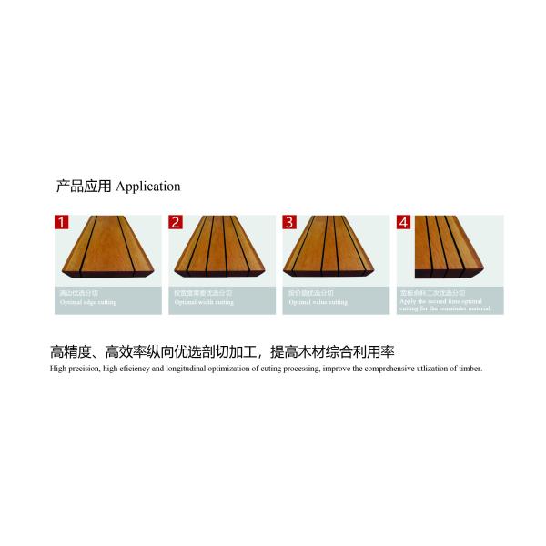 Woodworking Single Blade Rip Saw Wood Cutting Machine / Timber Trimming Side Woodworking Rip Saw