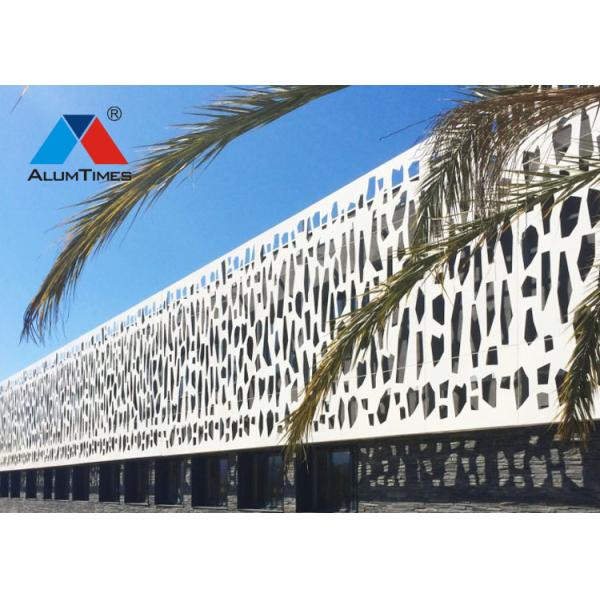 OEM Perforated Aluminium Sheet Wall Cladding Panels With Excellent Decoration Effects