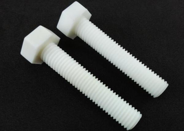 Quality Metric Hardware Nuts Bolts White PP M10 Hex Bolt DIN 933 Full Threads for sale