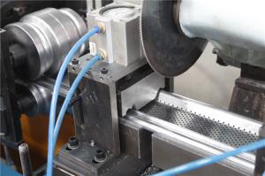 China 0.5-1.2MM Shutter Roll Forming Machine with Continuity punch Punching 56mm Shaft wholesale