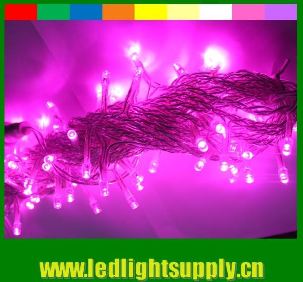 Quality 127v purple led outdoor string light waterproof 100 led Topsung Lighting for sale