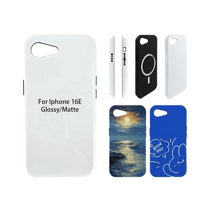 3D 2 In 1 Magnetic For Iphone16e Blank Sublimation Phone Case Custom Print Magnet Protective Case