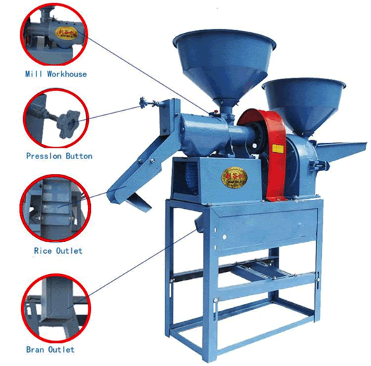 Small Scale Rice Mill Plant Huller Rice Powder Machine Automatic