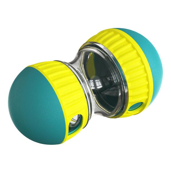 Durable Rotating Treat Dispenser Dog Toy - Super Ball Edition