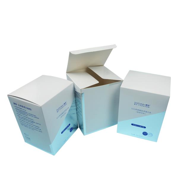 375Gsm PET Custom Printed Paper Boxes , varnishing Cosmetic Paper Box Packaging