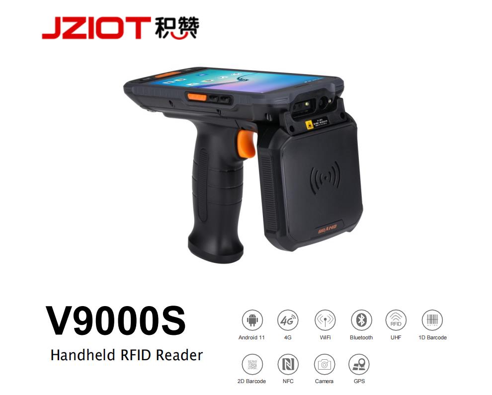 Android 11 Private Mold Rugged Industrial Mobile Handheld Device with RFID Reader Bar Code Scanner and QR Code Reader