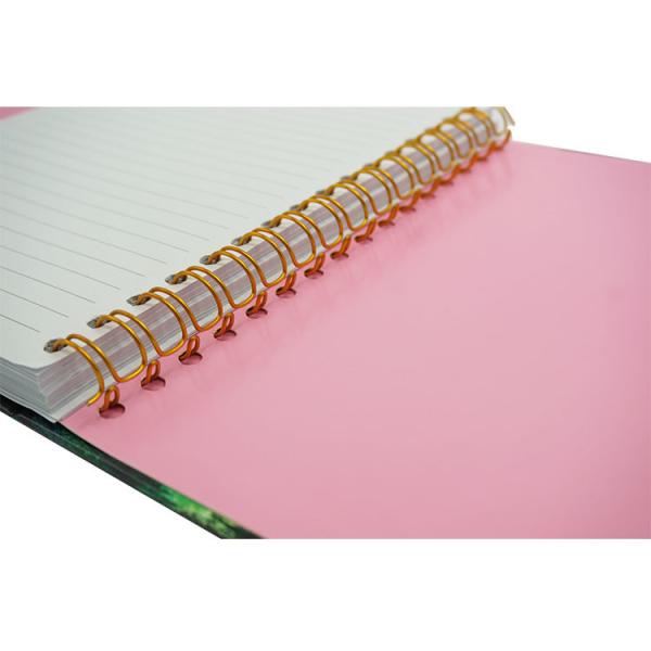 Leaf Spiral Hardcover Journal Notebook Printing Service With Square Back 170*210mm