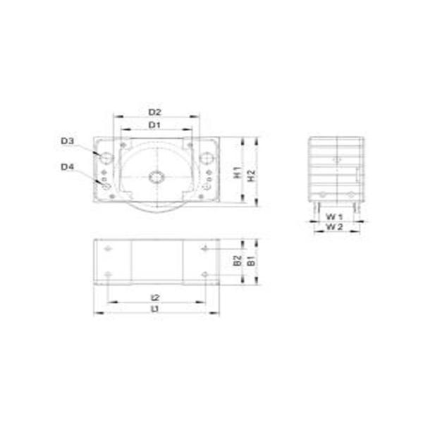Structure Crane Spare Parts , Crane Wheel Blocks Adaptable ISO9001 Certification