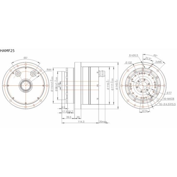 ODM Hollow Shaft Actuator Robot Arm Joint Motor For Laser Cutting Machine