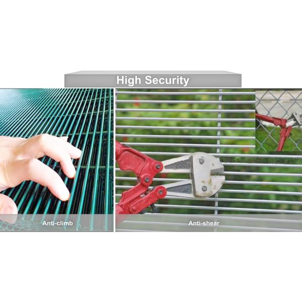 358 Anti climb Wire Welded Fence Prison Fence High Security Clear View