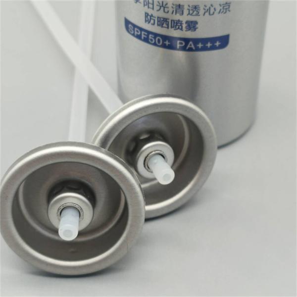 Sunscreen Aerosol Valve for Cosmetic Spray Use – Skincare Packaging Solution with Actuator – Continuous Mist Dispenser for UV Protection