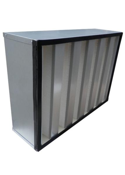 Quality High Efficiency V Bank Combined HEPA Air Filter With Large Air Volume for sale
